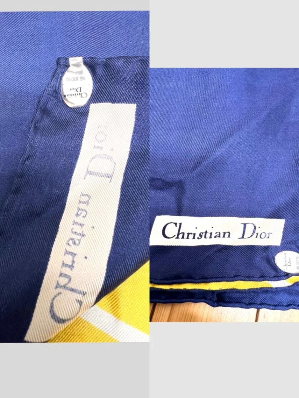 New-Christian Dior Neck-kerchief silk Satin 20